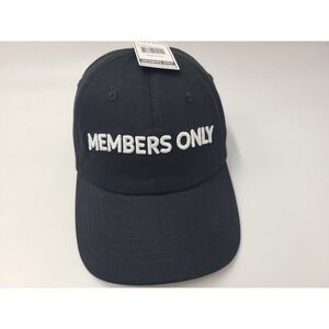 Members Only Original Strapback Adjustable Hat Cap Cotton Men Women Black White